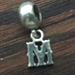 “M” initial pandora charm (retired)